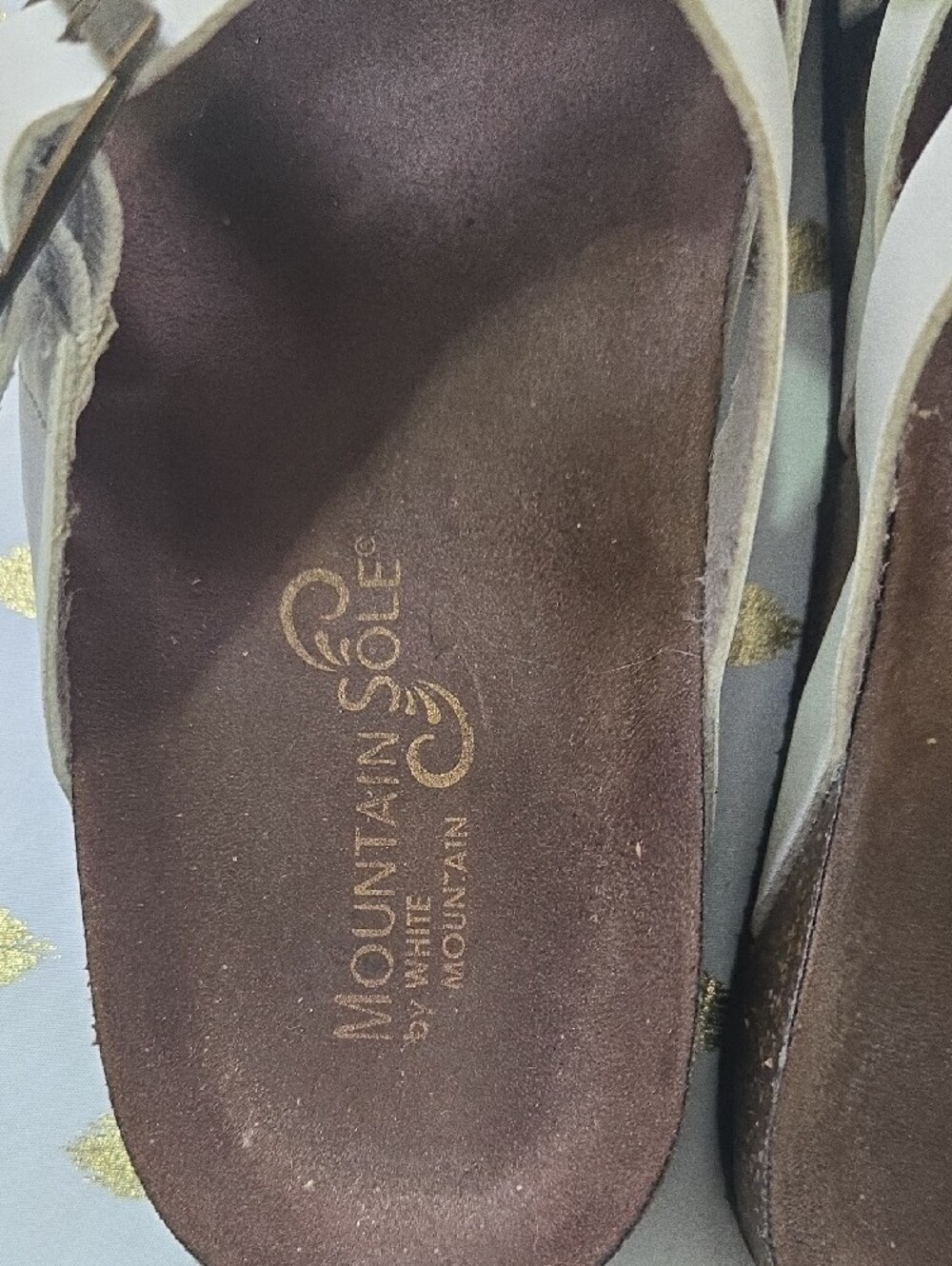 White Mountain White Braided Strap Slide Sandals - Picture 2 of 3